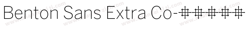 Benton Sans Extra Co字体转换